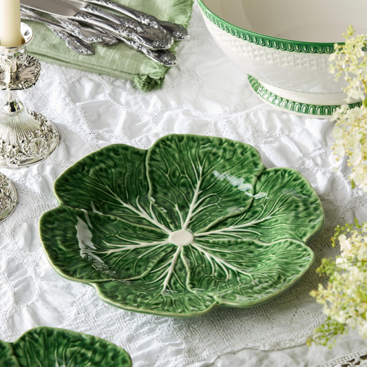 Le Jardin Green Cabbage Plates