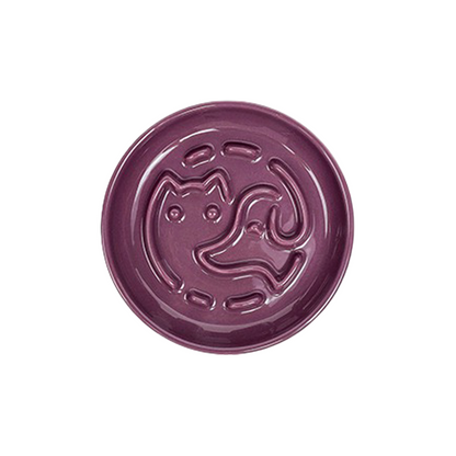 Cat & Dog Side Profile Slow Feeder Bowl